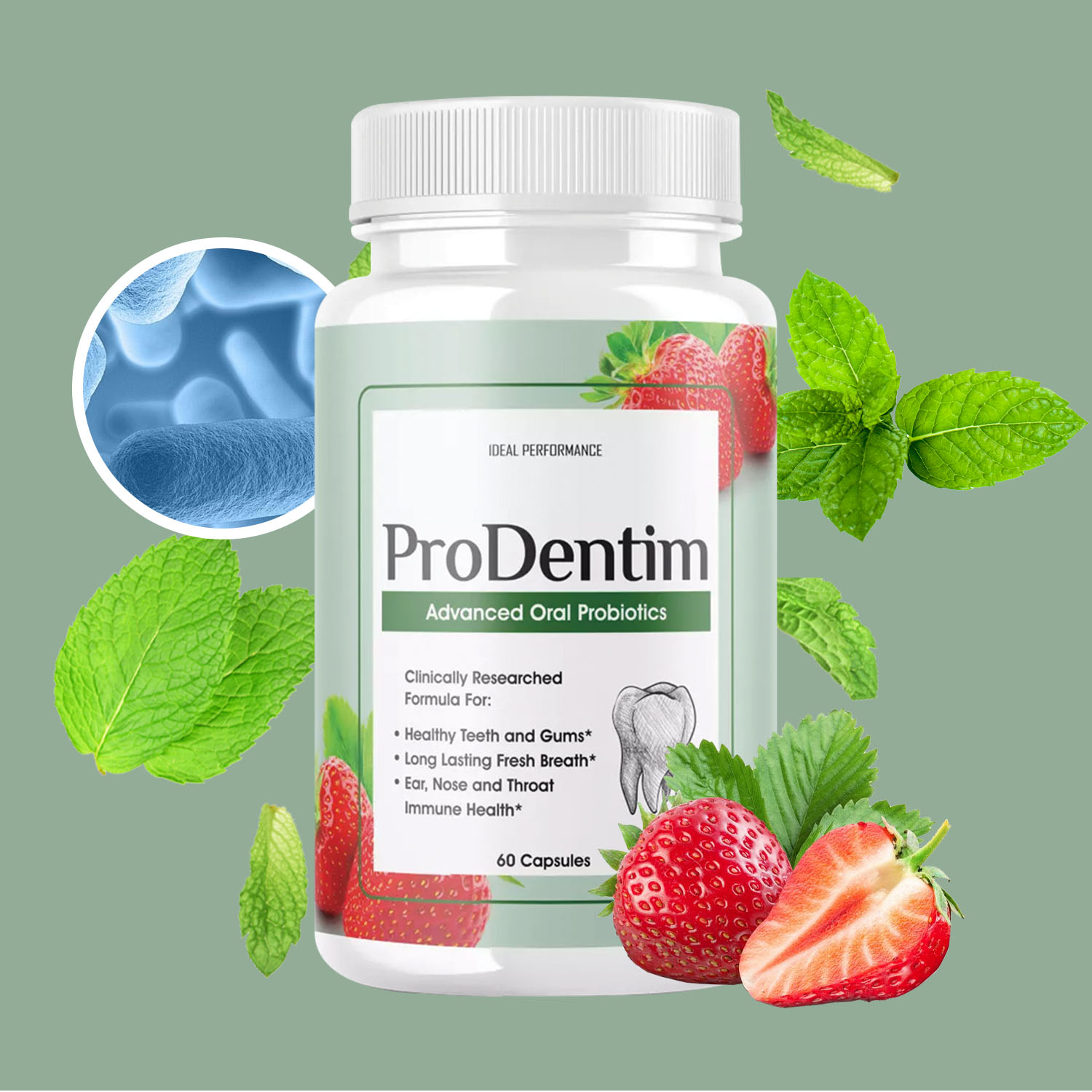 Teeth Whitening Gum - Probióticos orais avançados - Refresca o