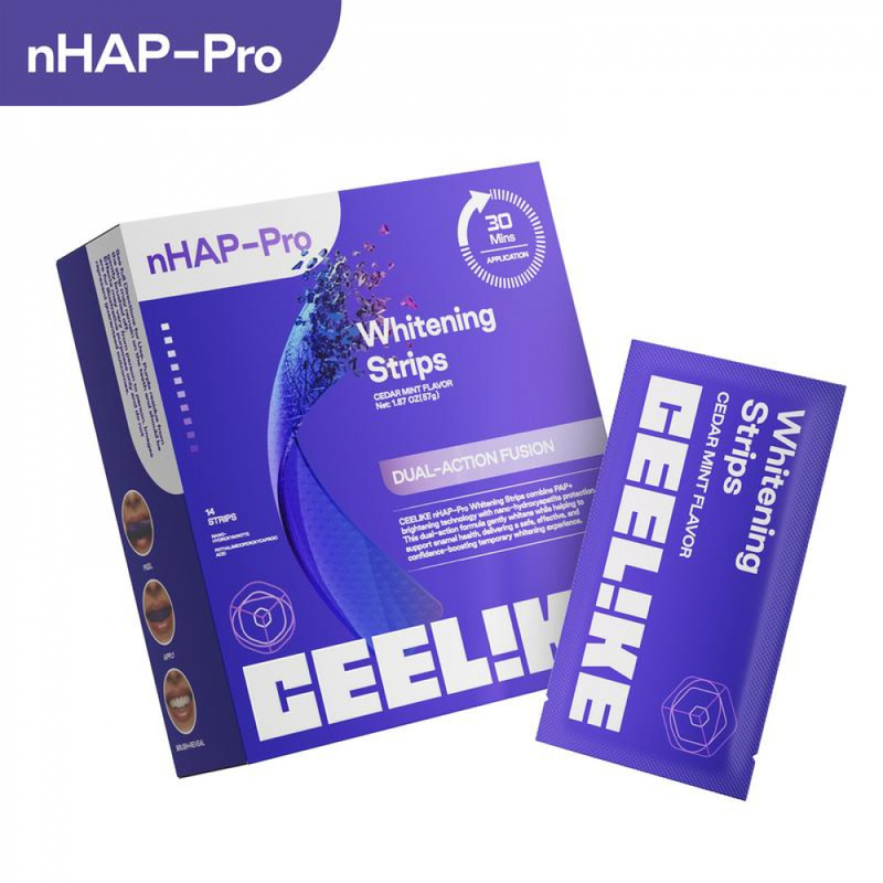 Teeth Whitening With Peroxide - Tiras de Clareamento Dental Roxas CEELIKE