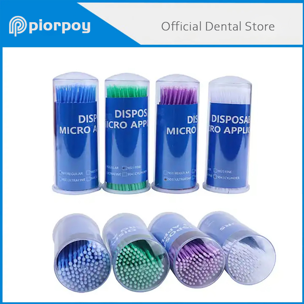 Piorpoy100pcs/garrafa dental d - Teeth Whitening Brush avaliação e preço