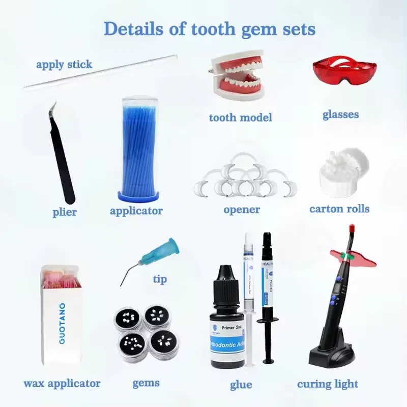 【CHIMU HOME】 Kit Profissional  - Tooth Gem Kit avaliação e preço