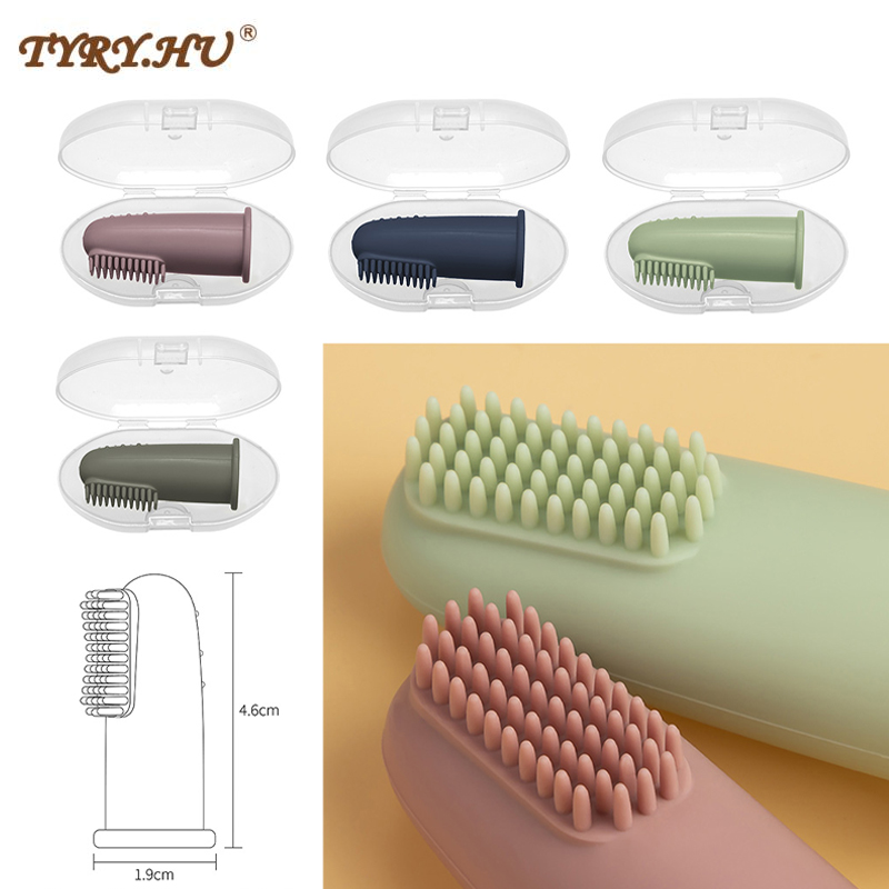 Bebê macio dedo escova de dent - Teeth Whitening Brush avaliação e preço