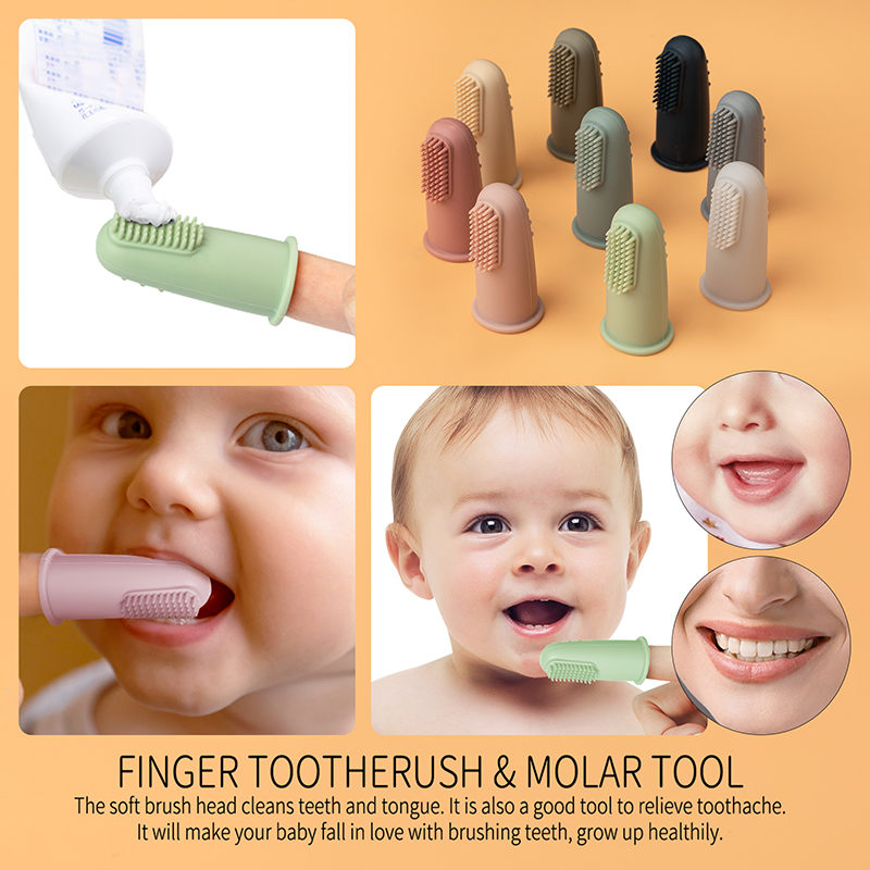 Bebê macio dedo escova de dent - Teeth Whitening Brush avaliação e preço
