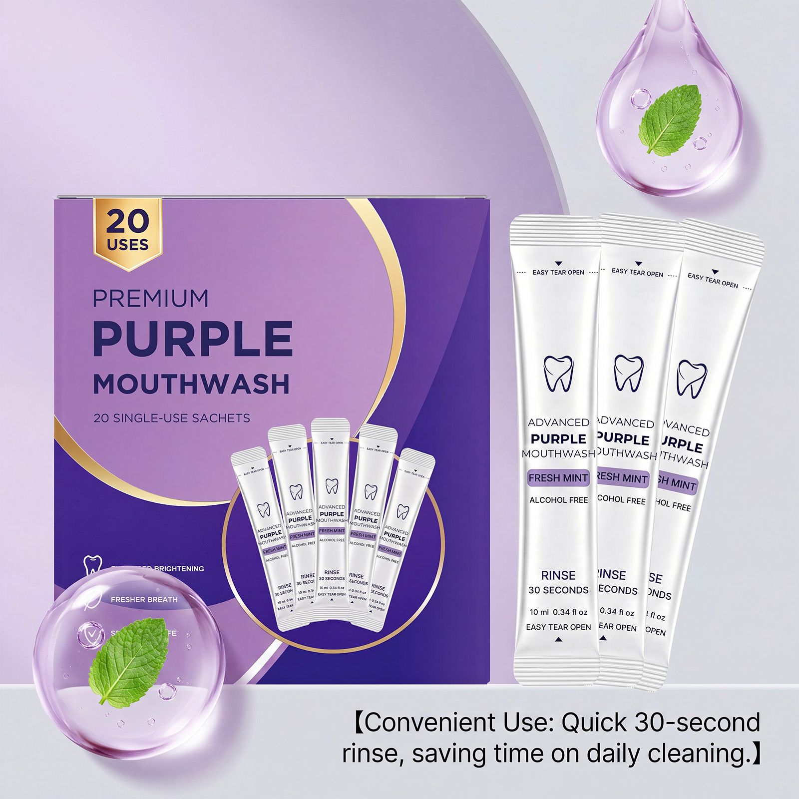 Pacote com 20/40 Unidades de E - Teeth Whitening Gum avaliação e preço