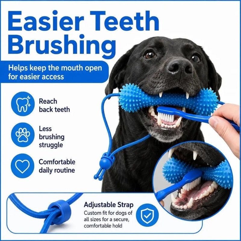 Brinquedo Dental Canino de Açã - Teeth Whitening Brush avaliação e preço