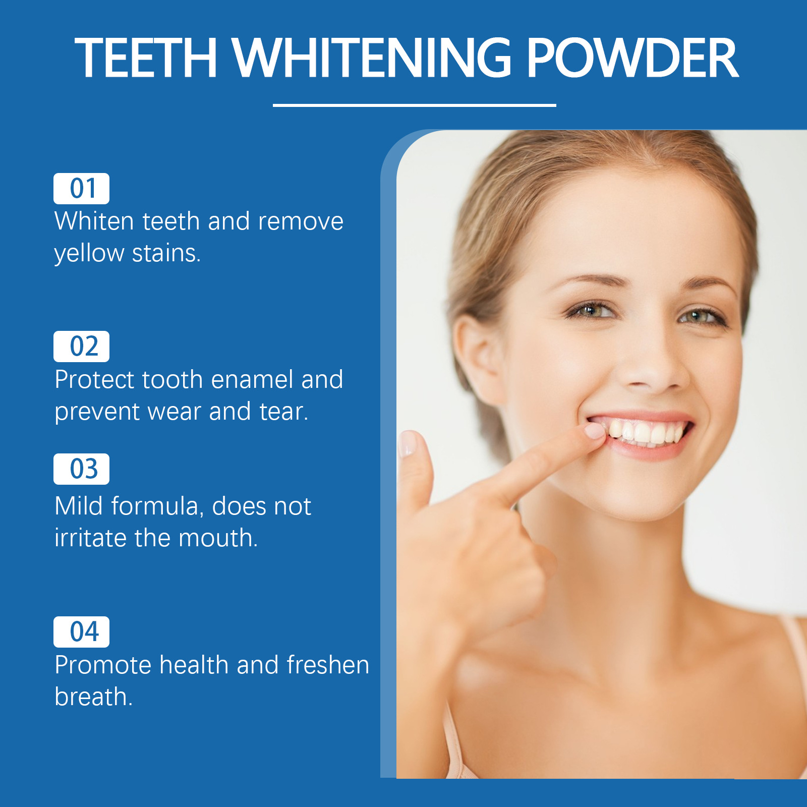 ORALHOE Pó Clareador de Dentes - Teeth Whitening Q&M avaliação e preço