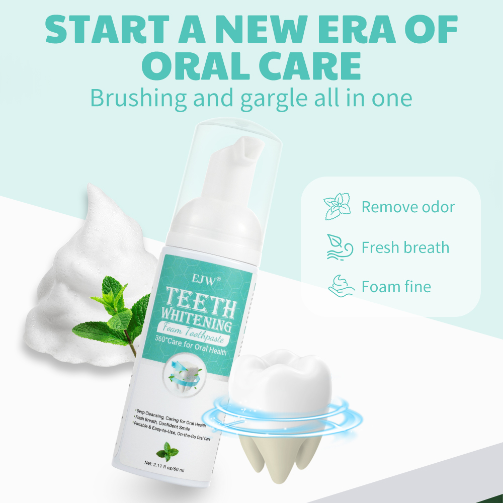 Mousse Espuma Clareadora de De - Teeth Whitening Baking Soda avaliação e preço