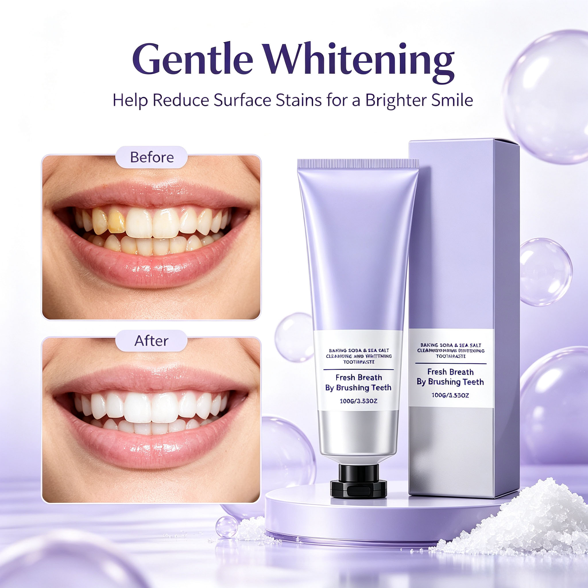 Pasta de Dente com Bicarbonato - Teeth Whitening Baking Soda avaliação e preço