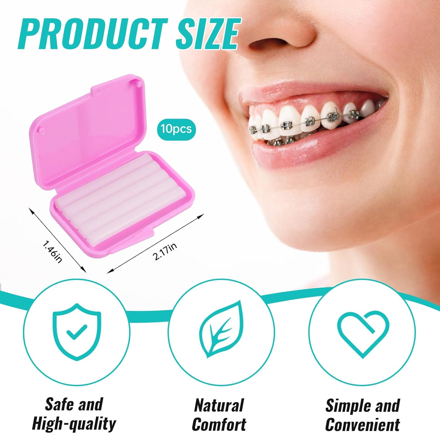 10 caixas de cera ortodôntica  - Teeth Whitening Gum avaliação e preço