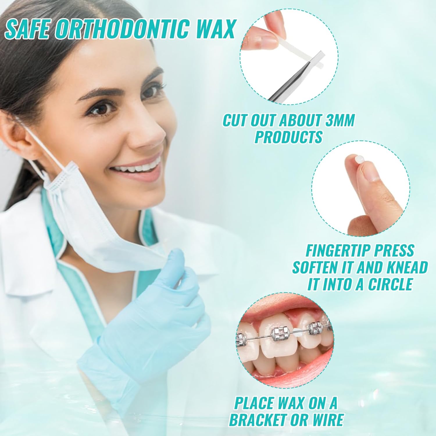 10 caixas de cera ortodôntica  - Teeth Whitening Gum avaliação e preço