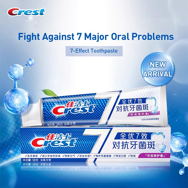Crest 7 efeitos creme dental b - Teeth Whitening Effects avaliação e preço